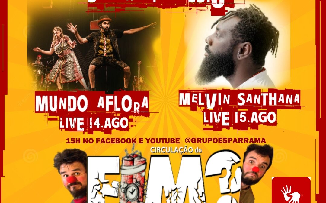 Grupo Esparrama promove lives com temas musicais com o Mundo Aflora e o cantor Melvin Santhana
