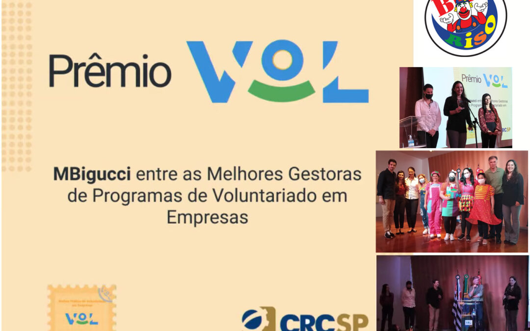 Big Riso conquista 1º Prêmio VOL de voluntariado nacional