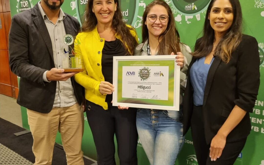 MBigucci é premiada como Top de Sustentabilidade 2022, pela ADVB