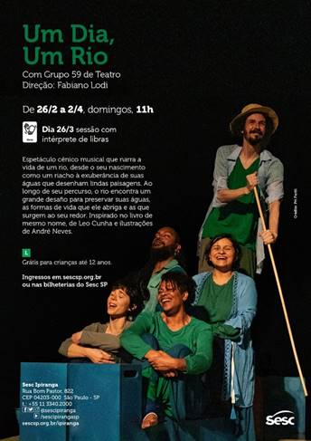 Grupo 59 de Teatro estreia Um Dia, Um Rio que aborda o desastre ambiental na Bacia do Rio Doce